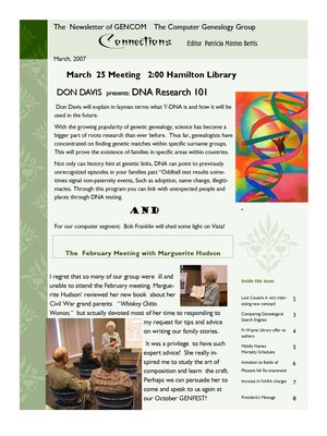 cover image of Gencom Connections Newsletter - 2007